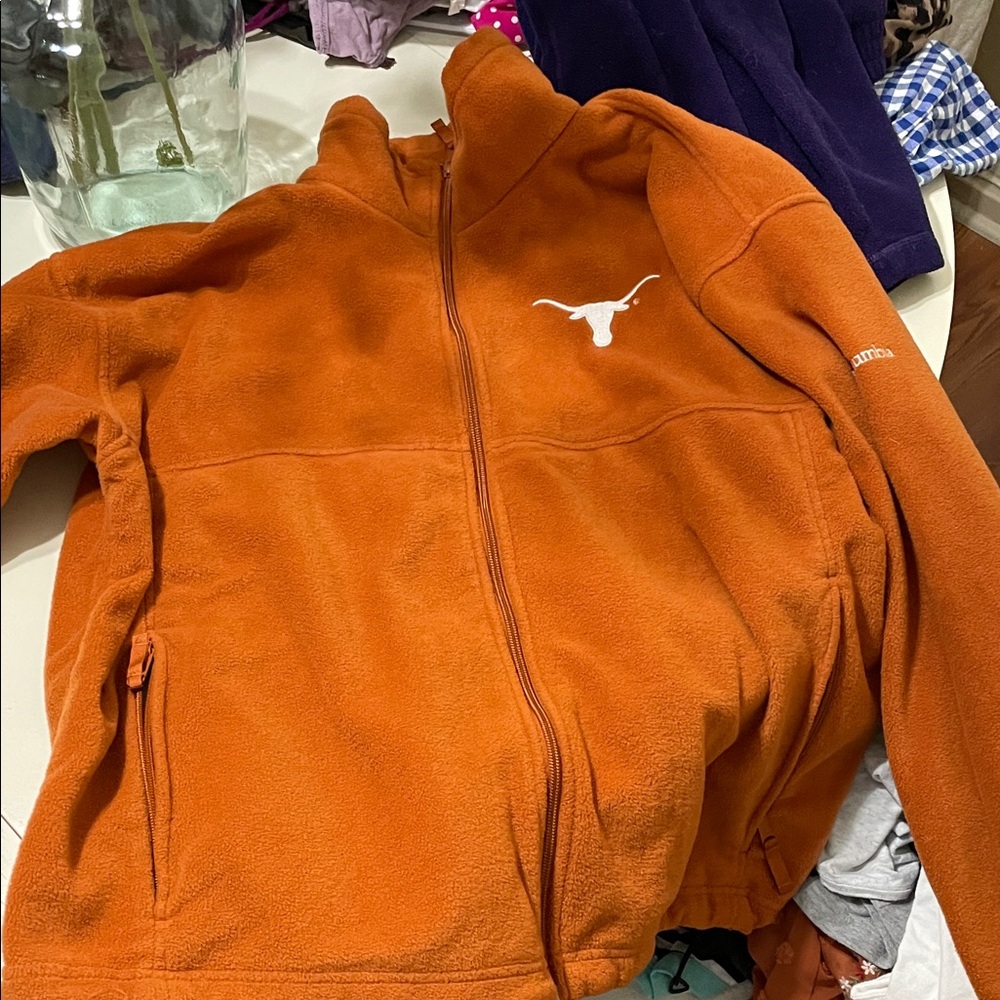 Texas longhorns Columbia Burnt Orange Fleece Jacket